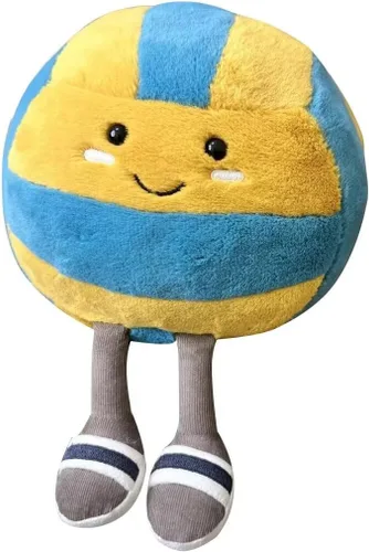 Miniatura 12 de Linda Almohada de Béisbol Suave Animal de Peluche de Béisbol Almohadas Deportivas, 17.7" Regalos de Juguete de Peluche Únicos para Adolescentes