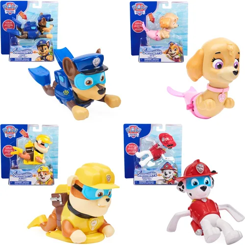 Miniatura 7 de SwimWays Paw Patrol Paddlin' Pups - Juguetes de piscina y juegos al aire libre, juguetes de baño y suministros para fiesta de piscina para niños