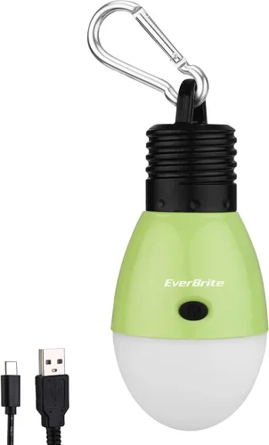 Miniatura 9 de EverBrite Luz de campamento recargable, linterna portátil para tienda, 3 modos de iluminación, bombillas colgantes para tienda de campaña con gancho