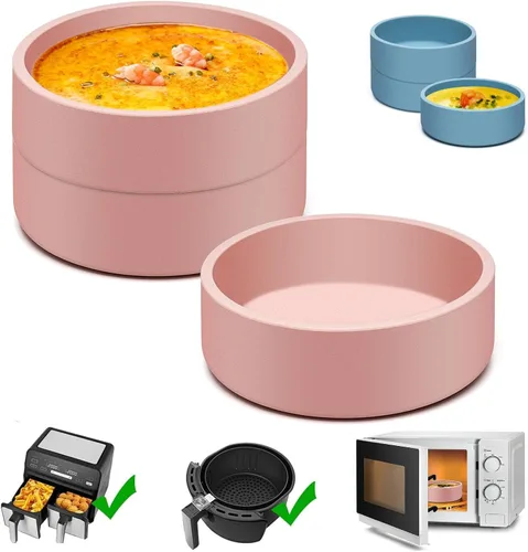 Cocedor de Huevos de Silicona para Microondas, Paquete de 3 Moldes de Huevo para Freidora de Aire Fabricante de Eggwich, Tazas Individuales de Huevo