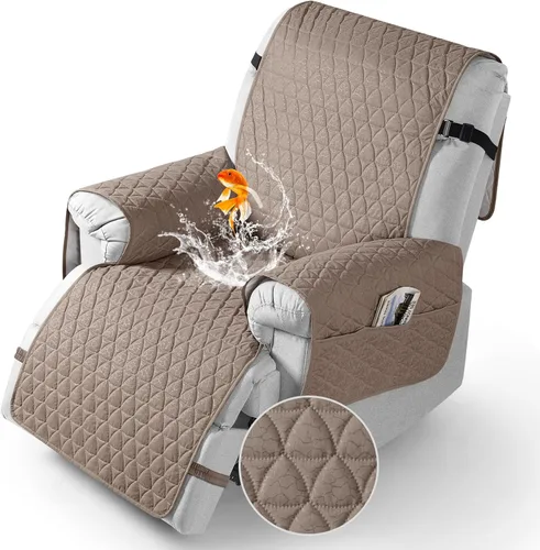 Miniatura 13 de TAOCOCO Funda para Sillón Reclinable 100% Impermeable - Funda para Sillón Reclinable con Gránulos Antideslizantes, Fundas para Sillas Reclinables
