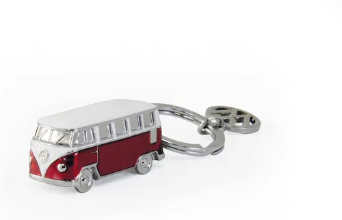 Miniatura 5 de BRISA VW Collection - Llavero de metal esmaltado 3D Volkswagen con diseño de autocaravana T1 Azul