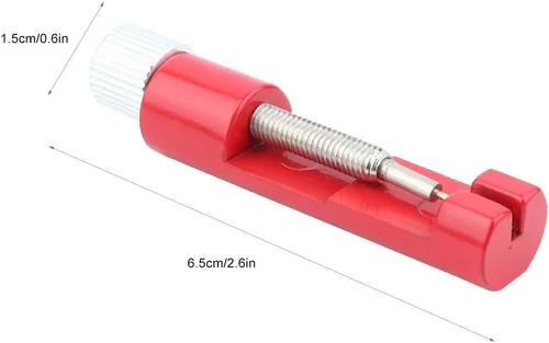 Miniatura 2 de Fydun Metal Watch Band Bracelet Link Pin Rver Rep Tool Kit for Families (Red)