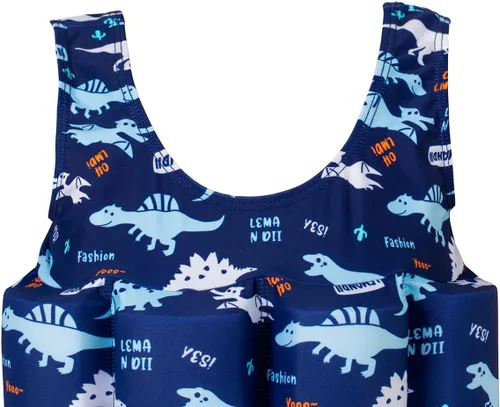 Miniatura 4 de Traje de baño de una pieza para bebés y niños con protección solar UPF 50+ para playa, piscina y juegos de verano para niños y niñas Dinosaurio azul