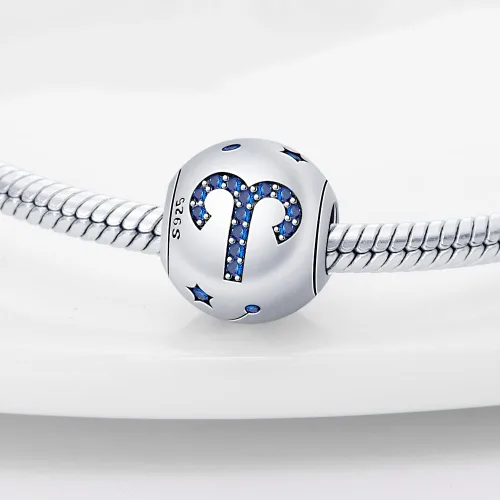 Miniatura 2 de Pandach 12 dijes de cumpleaños del zodíaco 925 plata de ley con piedra de nacimiento, para pulseras, collares y brazaletes de mujer, regalos