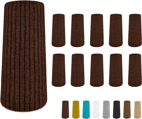 Miniatura 14 de 16 Piezas Protectores de Calcetines para Patas de Silla Premium Color Verde Aguamarina para Suelos de Madera Dura - No se Caen Fácilmente - Muy