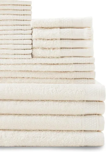 Miniatura 12 de Baltic Linen Juego de toallas de 100 % algodón, 4 toallas de baño, 4 toallas de mano, 4 puntas de los dedos con flecos, 12 toallas pequeñas