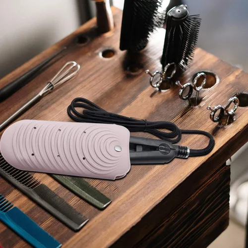 Miniatura 6 de Funda de silicona aislante de calor para herramientas de peinado del cabello, rizadores y planchas planas, cubierta de viaje antideslizante, pequeña