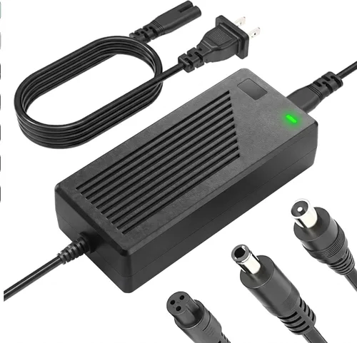 Cargador de batería de litio de 42v 2a Reemplazo 3-en-1 Conector universal para carga rápida Paquetes de baterías de iones de litio de la serie 36v