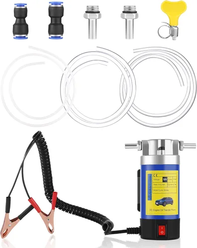 Bomba extractora de aceite de motor de 12V 100W - Bomba eléctrica de transferencia de fluidos para aceite de motor, cambio de aceite de engranajes -