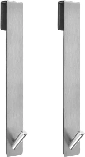 Miniatura 14 de Kontoyo Ganchos para puerta de ducha (7.5 pulgadas), ganchos extendidos sobre la puerta para puerta de ducha sin marco, bata, toalla, paquete de 2
