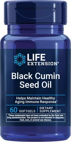 Life Extension Aceite de semilla de comino negro, comino negro, apoyo a la salud inmunológica, salud de todo el cuerpo, envejecimiento saludable,