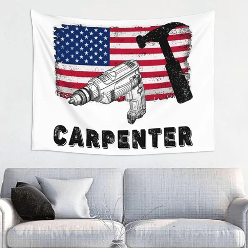 Miniatura 14 de Póster de tapiz de bandera retirada de bombero, 29 x 37 pulgadas, decoración del hogar, decoración para colgar en la pared, decoración de fondo