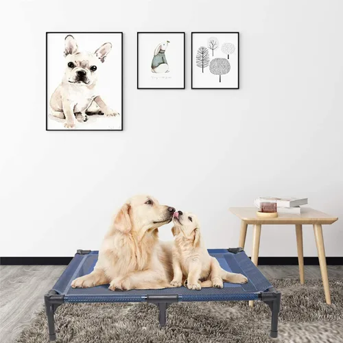 Miniatura 7 de suddus Cama elevada para perros impermeable al aire libre, cama elevada portátil para perros, camas para perros fuera del suelo, cama para perros