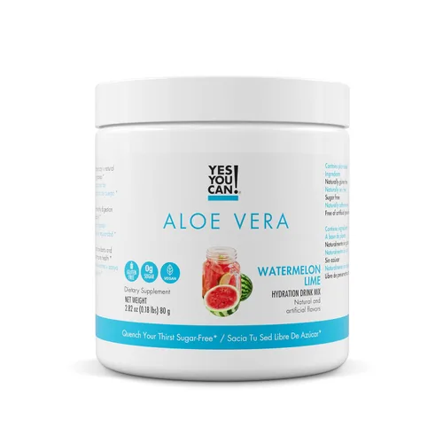 Miniatura 12 de Yes You Can! Mezcla de bebida en polvo de aloe vera, refuerzo de hidratación infundido con extracto de aloe vera orgánico puro, deliciosos sabores