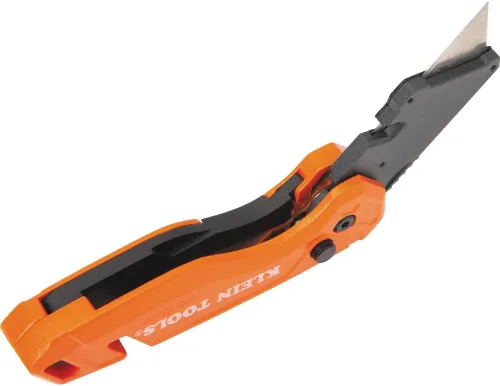 Miniatura 8 de Klein Tools 44303 FLICKBLADE Cuchillo utilitario plegable con almacenamiento de cuchillas, cuchillo utilitario con 5 cuchillas, compacto con botón
