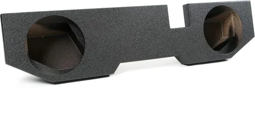 Atrend Bbox - Caja sellada de subwoofer doble Sprayliner de 12 pulgadas, compatible con Dodge Ram Quad Cab 2002 - 2018, cajas y gabinetes de