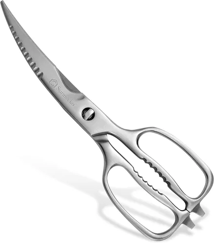 Sunnecko Tijeras de cocina para alimentos, tijeras de alta resistencia, tijeras de cocina multiusos que se separan, acero inoxidable totalmente