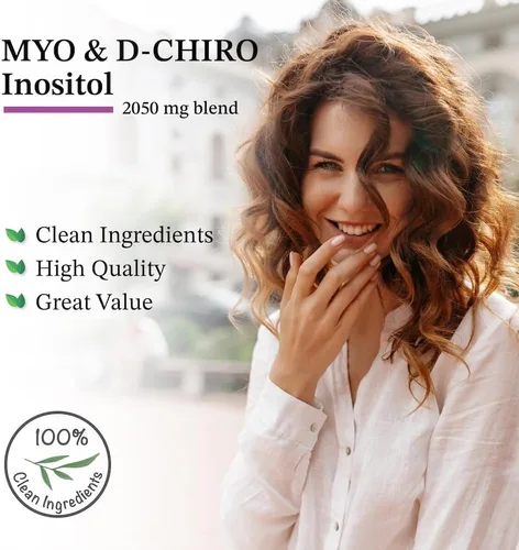 Miniatura 5 de Puregen Labs - Suplemento de inositol Myo inositol y D-Chiro Inositol 2050mg - 120 cápsulas vegetales Sin aditivos nocivos Sin OMG, sin gluten