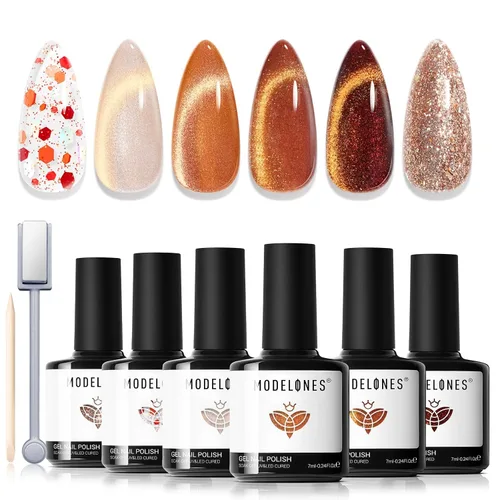Miniatura 17 de Modelones Imán de esmalte de uñas de gel de ojo de gato, herramienta magnética 8 en 1 para uñas de gel, varita magnética fuerte para arte de uñas