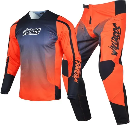 Miniatura 7 de Conjunto de Camiseta y Pantalones de Motocross para Hombre, Equipo MX para Bicicleta de Tierra Todoterreno, Ropa de Carreras para Adultos