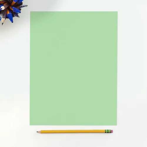Miniatura 2 de LUXPaper Cartulina de 8.5 x 11 pulgadas, tamaño carta, verde pastel, cubierta de 65 libras, 50 unidades Verde pastel - 65 libras.