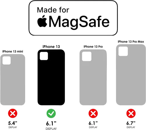 Miniatura 2 de LifeProof Next Screenless Series - Funda para MagSafe para iPhone 13 (no Mini/Pro/Pro Max), embalaje no minorista, cristal negro