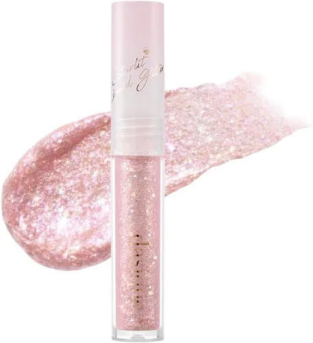 Miniatura 3 de dasique Starlit Jewel - Brillo líquido (06 cristal rosa) Sombra de purpurina parpadeante Maquillaje coreano Maquillaje de ojos brillante