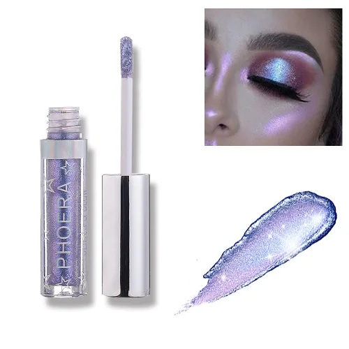 Miniatura 10 de Sombra de ojos líquida, resistente al agua, brillo brillante, fácil de usar, delineador de ojos de larga duración, lápiz de ojos, cosméticos de Crema