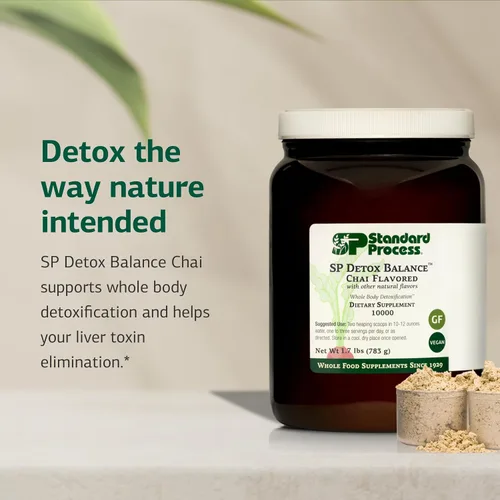 Miniatura 3 de Standard Process SP Detox Balance Chai - Limpieza desintoxicante con proteína de guisante, hierro, magnesio y colina, vegano, sin lácteos y sin