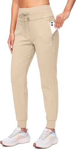 Miniatura 7 de G Gradual Pantalones deportivos con forro polar para mujer, de cintura alta, resistentes al agua, térmicos, para invierno, correr, senderismo
