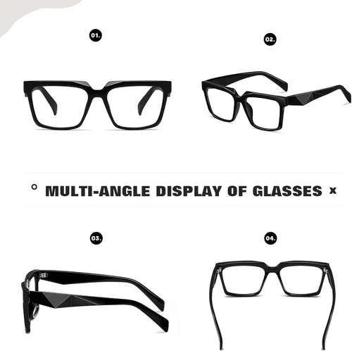 Miniatura 5 de Gafas de luz azul de gran tamaño para mujeres y hombres, ideales para el trabajo, juegos, televisión, protección UV antifatiga ocular