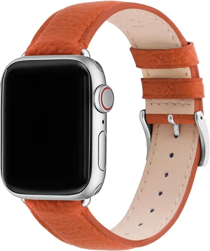 Miniatura 11 de Fullmosa Correas de cuero compatibles con Apple Watch Band de 1.49, 1.57, 1.61, 1.65, 1.73, 1.77 y 1.77 pulgadas, correa elegante para iWatch Series