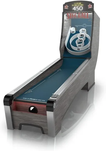 Miniatura 10 de Skee-Ball Máquina de Mesa de Arcade para Sala de Recreación del Sótano del Hogar - Diversión Clásica Nostálgica Premium de Lanzar y Anotar - Hecho