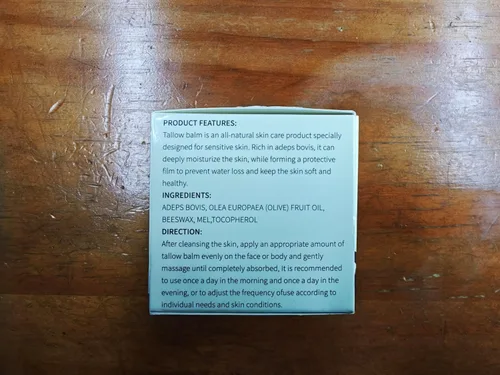 Miniatura 13 de Bálsamo de sebo de res para el cuidado de la piel - Aceite corporal hidratante completamente natural con miel y cera de abejas - Sebo de vacas
