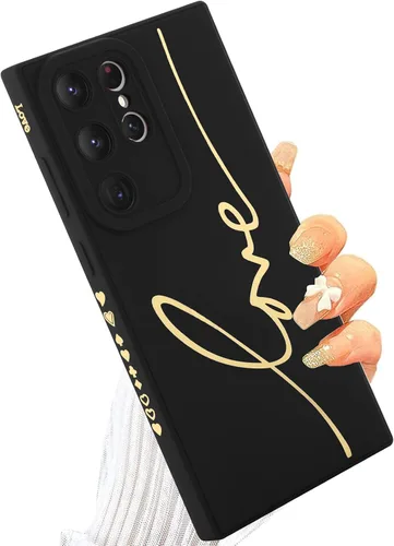 Miniatura 25 de Funda para Samsung Galaxy S22, Diseño Gráfico de Carta de Amor con Lindo Chapado en la Parte Trasera con Protección de Cubierta de Cámaras con Lente