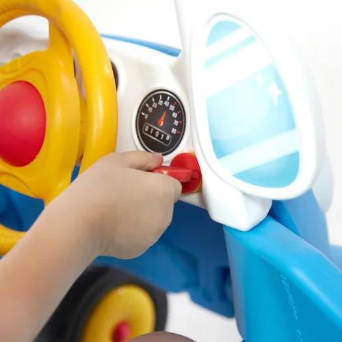 Miniatura 6 de Grow'n Up Mister Coupe - Juguete de paseo para niños de 18 meses, juguete de coche de bebé con ruedas anchas, cuerno de trabajo, almacenamiento