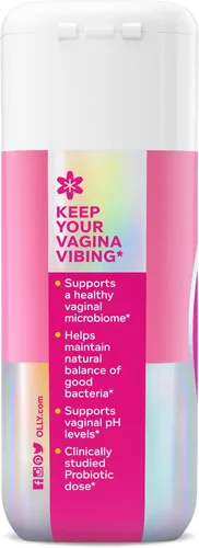 Miniatura 10 de OLLY Happy Hoo-Ha Cápsulas, probiótico para mujeres, salud vaginal y equilibrio de pH, 10 mil millones de CFU, sin gluten, 25