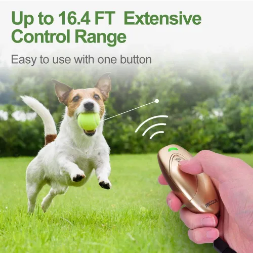 Miniatura 2 de MODUS - Dispositivo ultrasónico disuasorio de ladridos de perro, control de ladridos y entrenamiento 2 en 1, rango de control de 16.4 pies, correa