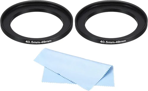 Miniatura 29 de PATIKIL Anillo elevador de metal de 27 a 1.181 in con paño de limpieza, paquete de 2 anillos adaptadores de filtro de lente de cámara, anillo