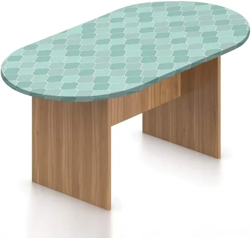 Miniatura 21 de XISUNYA Mantel ovalado ajustable para patio, mantel geométrico de poliéster elástico, mantel ajustable con estampado tribal, se adapta a mesas