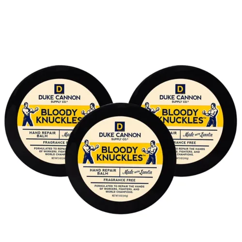 Miniatura 8 de Duke Cannon Bloody Knuckles - Bálsamo reparador de manos, crema hidratante sin perfume, fórmula de lanolina no grasa para manos secas y agrietadas