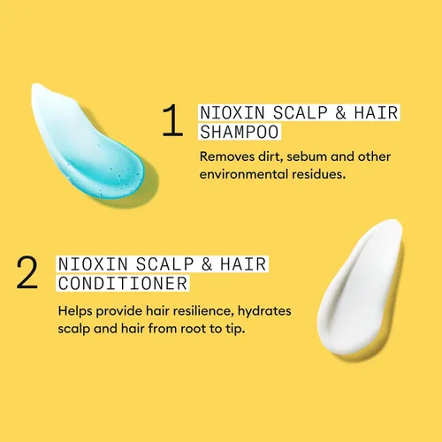 Miniatura 11 de Nioxin Shampoo & Conditioner Liter Duo Sets Prepacks with Pumps Included Systems 1-4 For Natural, Colored, & Damaged Hair with Light to