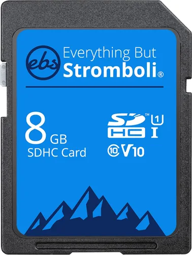 Everything But Stromboli Tarjeta SD de 8 GB clase 10 UHS-1 U1 V10 velocidad de video C10 8G SDHC tarjeta de memoria para cámara digital compatible,