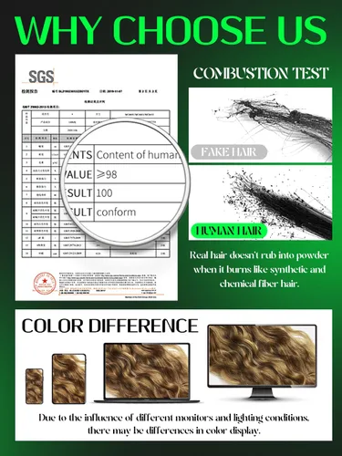 Miniatura 7 de Anrosa Extensiones de cabello humano de 18 pulgadas con clip P #4/27, onda natural, cabello humano Remy real, color piano #4 con color rubio fresa