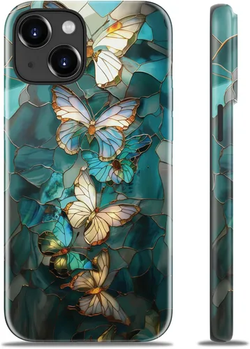 Miniatura 12 de Goodon para iPhone 17 Pro, Funda Estética de Gato Negro y Niña Naranja, Compatible con Magsafe, Funda Protectora Retro Única y Moderna de Silicona