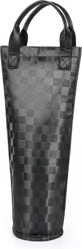 Miniatura 7 de Tirrinia Bolsa transportadora de vino individual, bolsa térmica para enfriar vino para viajes, picnic y regalos de vino, bolsa acolchada térmica