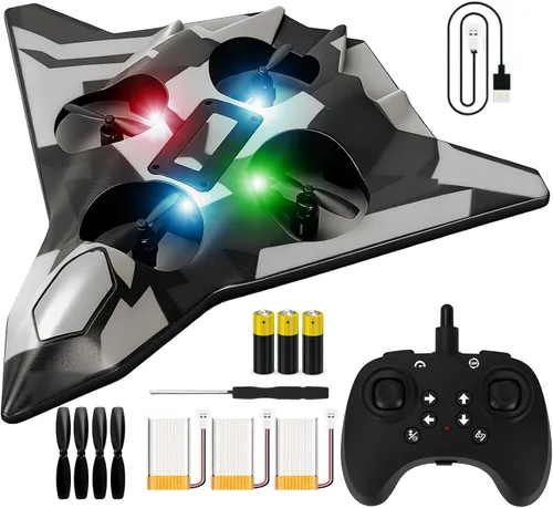 Aviones de control remoto de espuma para niños y adultos | Fácil control, ideal para principiantes y adolescentes, con vuelo estable, volteretas
