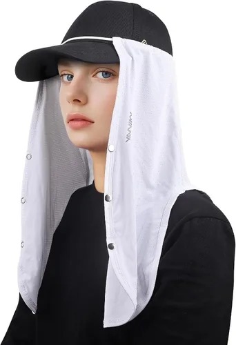 Miniatura 12 de Protección solar UV ajustable para el cuello, máscara multifuncional de protección solar 2 en 1, complemento de solapa para el cuello para gorras