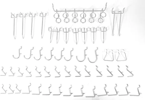 Miniatura 4 de WEN Kit de accesorios para tablero de clavijas para banco de trabajo, 50 piezas (WB050A)